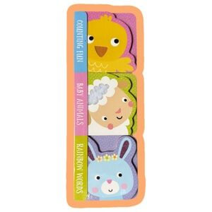 Easter Counting Fun Baby Animals Rainbow Words Book Set